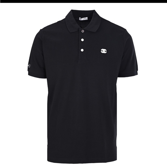 CHANEL Other - Chanel Celine Rare Men's Black Polo Shirt 2008 Medium Slim fit